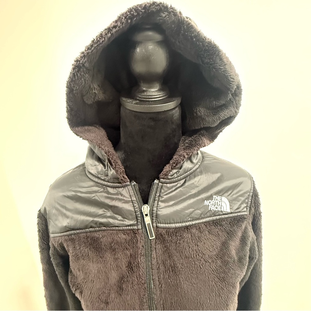 North Face Black Fuzzy Jacket Sz S